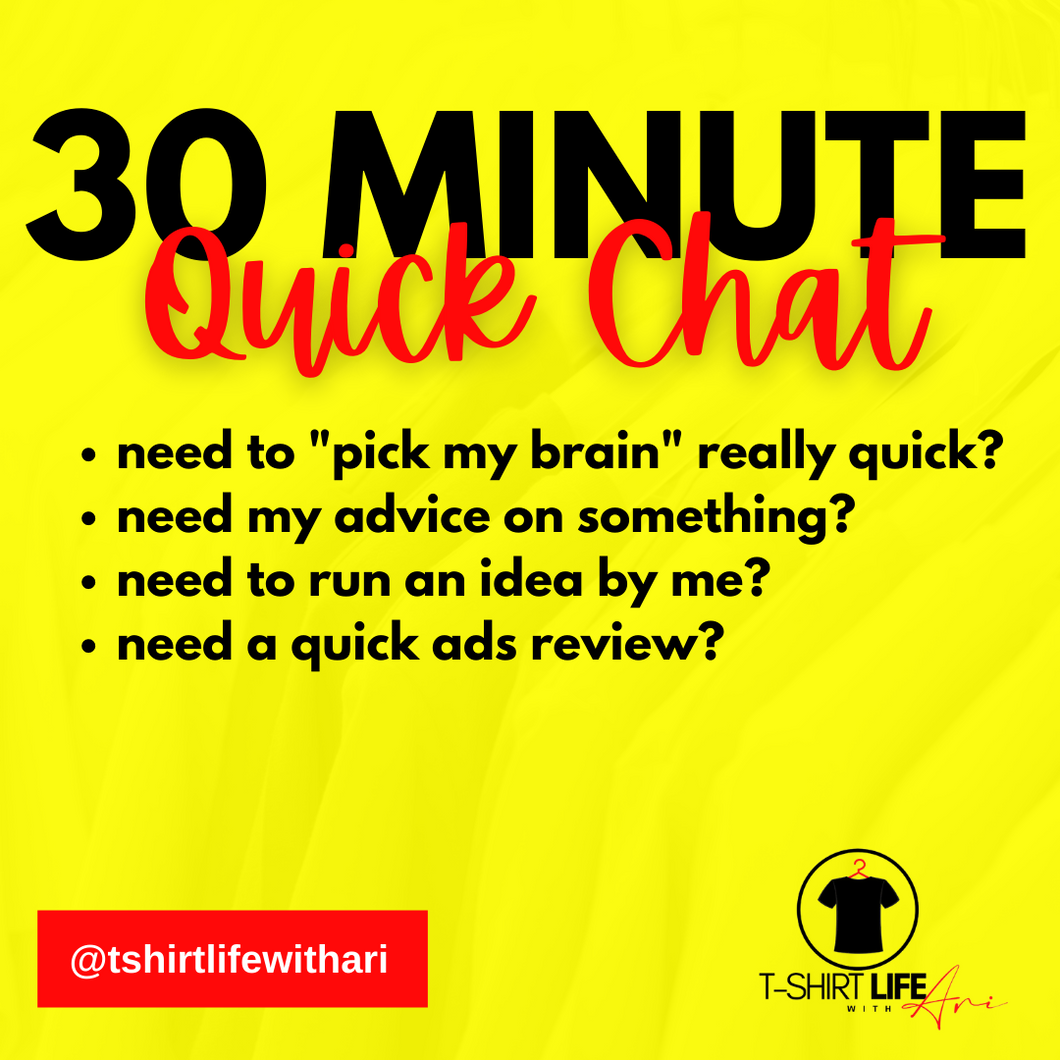 30 Minute Quick Chat
